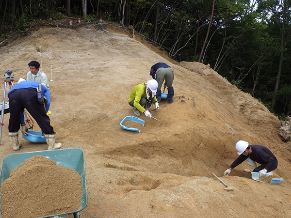 天地遺跡（第３次調査）遺構検出作業1