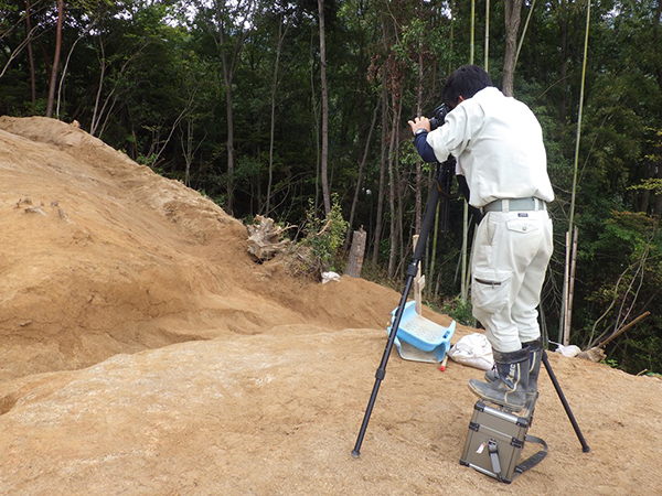 天地遺跡（第３次調査）写真撮影