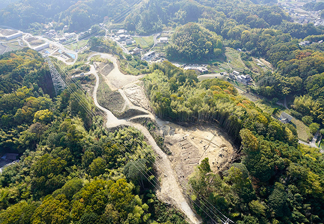 古墳群全景