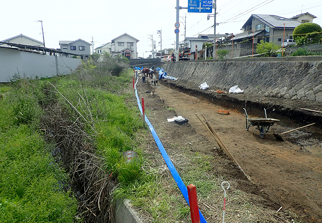 調査区のようす（東から）