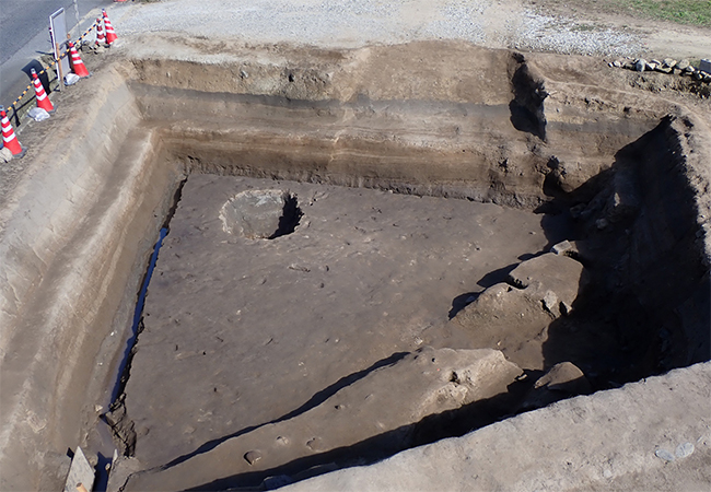 2区北　第2遺構面の様子（南から）